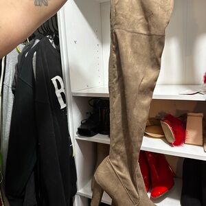 Women's Tan Over-the-Knee Boots